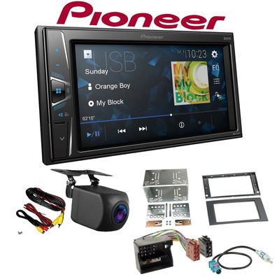 Pioneer Autoradio Touchscreen Rückfahrkamera für Ford Kuga II schwarz 2008-2012