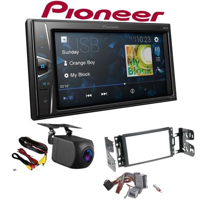 Pioneer Autoradio Touchscreen Rückfahrkamera für GM Hummer H3 2005-2013 schwarz