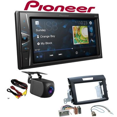 Pioneer Autoradio Touchscreen Rückfahrkamera für Honda CR-V IV Rubbertouch