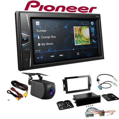 Pioneer Autoradio Touchscreen Rückfahrkamera für Jeep Patriot 2008-2011 schwarz