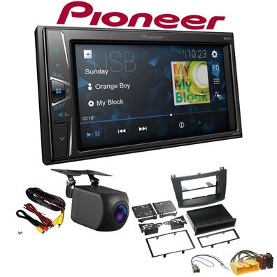 Pioneer Autoradio Touchscreen Rückfahrkamera für Mazda 3 2009-2013 schwarz