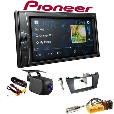 Pioneer Autoradio Touchscreen Rückfahrkamera für Mazda 5 ab 2010 in schwarz