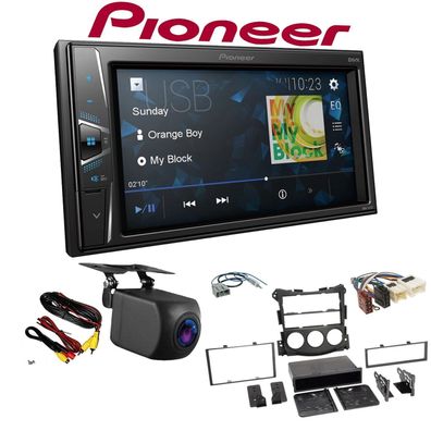 Pioneer Autoradio Touchscreen Rückfahrkamera für Nissan 370 Z ab 2009 schwarz
