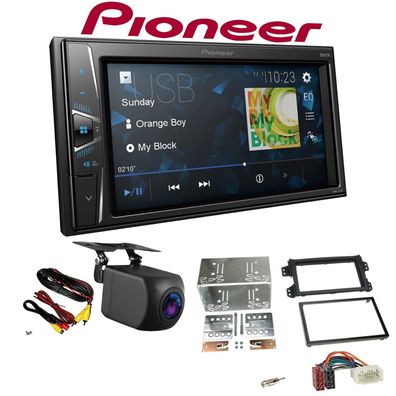 Pioneer Autoradio Touchscreen Rückfahrkamera für Suzuki Splash 2008-2014 schwarz