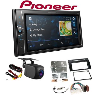 Pioneer Autoradio Touchscreen Rückfahrkamera für Toyota Corolla Verso schwarz