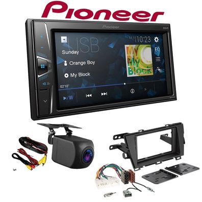 Pioneer Autoradio Touchscreen Rückfahrkamera für Toyota Prius ab 2009 schwarz