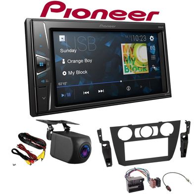 Pioneer Autoradio 2 DIN Rückfahrkamera für BMW 3er manuelle Klima ohne Canbus
