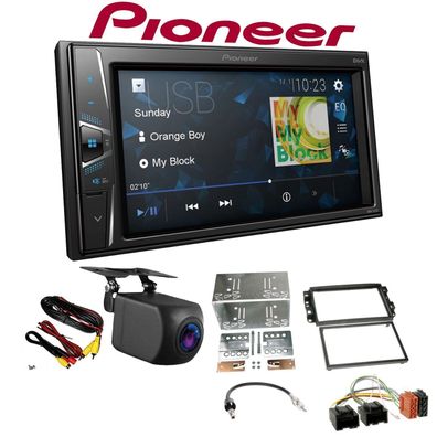 Pioneer Autoradio 2 DIN Rückfahrkamera für Chevrolet Epica 2006-2011 schwarz