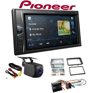 Pioneer Autoradio 2 DIN Rückfahrkamera für Citroen Jumper ab 2006 gerade Kante