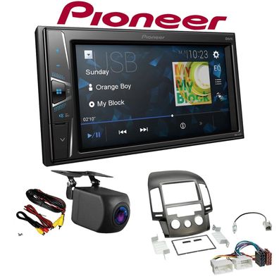 Pioneer Autoradio 2 DIN Rückfahrkamera für Hyundai i30 2008-2012 manuelle Klima