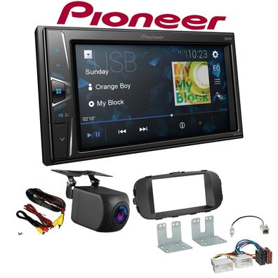 Pioneer Autoradio 2 DIN Rückfahrkamera für KIA Soul II matt schwarz ab 2014