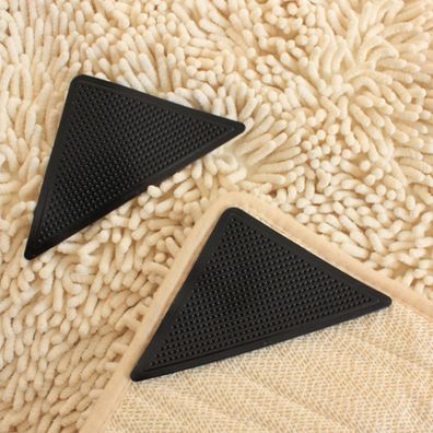 8 verbesserte rutschfeste Teppichklammern schwarz