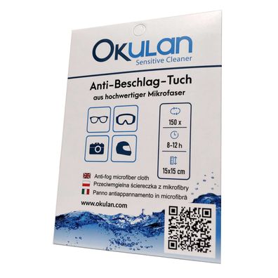 OKulan Sensitive Cleaner Antibeschlag Tuch