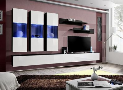 Moderne Designer Wohnwand TV Ständer Wand Regale Luxus Wohnzimmermöbel Neu