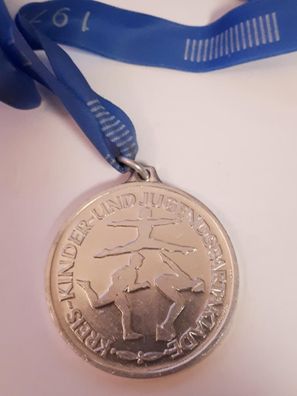 DDR Medaille Kreiskinder- und Jugendspartakiade 1977