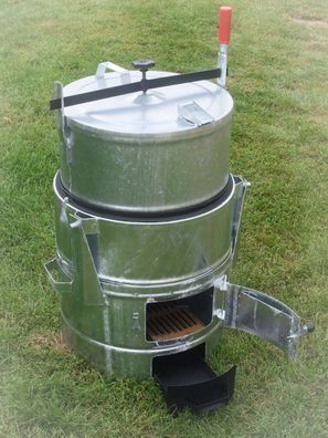 800048 Kartoffeldämpfer, Futterdämpfer 100 Liter, verzinkt