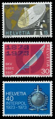 Schweiz 1973 Nr 988-990 postfrisch S2D42FE