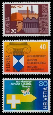 Schweiz 1977 Nr 1109-1111 postfrisch S2DA2B2