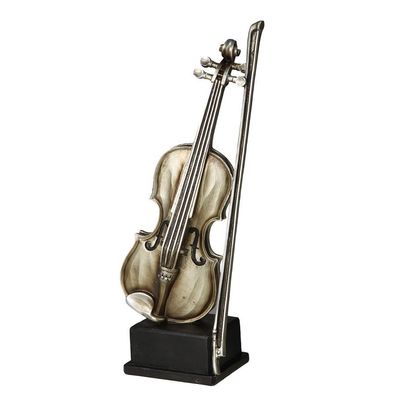 Dekofigur - Geige - Antiksilber - 33 cm, Ambiente Haus