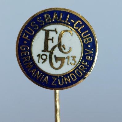 Fussball Anstecknadel FC Germania Zündorf 1913 FV Mittelrhein Kreis Köln