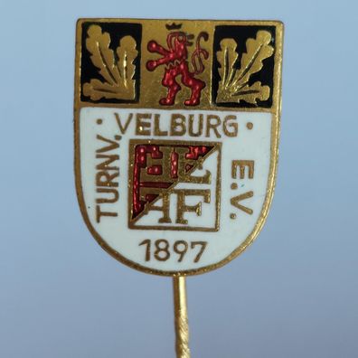 Fussball Anstecknadel TV 1897 Velburg FV Bayern Oberpfalz Kreis Regensburg