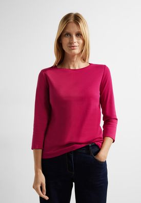 Cecil Basic Shirt einfarbig in Cosy Coral
