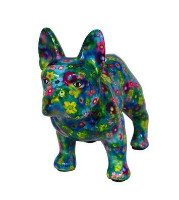 Spardose Hund Bulldogge Spartopf Sparbüchse Sparschwein Deko Skulptur Figur