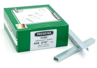 Prebena Klammern A08CNK A 80/08mm verzinkt für 1XR-A16 1GP-A16 KL-01 10M