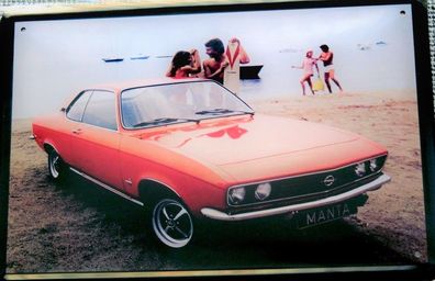 Top-Blechschild, 20 x 30 cm, Opel Manta, Auto, KULT, Wagen, Neu, OVP
