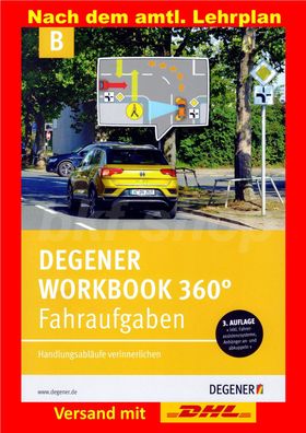 Fahrschule Lehrbuch Degener 360 Klasse B Autoführerschein Workbook Fahraufgaben 2023