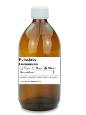 Kolloidales Germanium * 100 ppm * 500 ml * frisch * Reinheitsstufe 99,99%