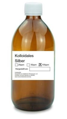 Kolloidales Silber * 100 ppm * 500 ml frisch * schneller Versand