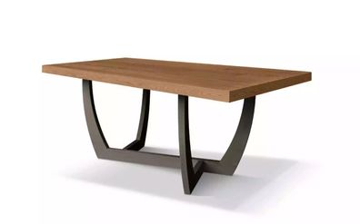 Esstisch 180cm Holz Küchentisch Esstische neu braun Tisch modern Tisch