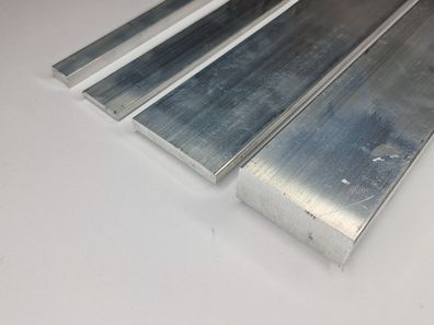 Aluminium AlMgSi0,5 Flachzeug, Breite: 10-40mm Stärke: 3-15mm Länge 50-1000mm