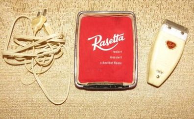 Vintage * Elektrikscher Rasierapparat * Rasetta * Fa. Tschuschner 1960er Jahre