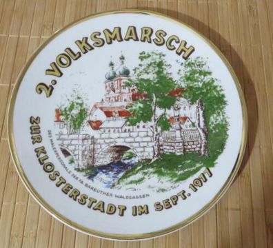 Alter Sammelteller * 2. Volksmarsch Malerpersonal Bareuther Waldsassen 1977 #2