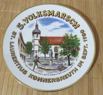 Alter Sammelteller * 5. Volksmarsch Malerpersonal Bareuther Waldsassen 1980