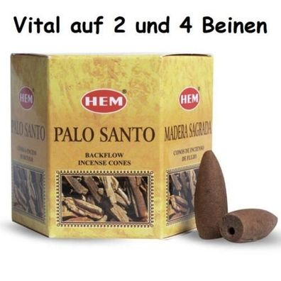 HEM Backflow-Räucherkegel Palo Santo (12 Kegel) * Räuchern * Aromatherapie *