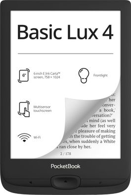 PocketBook Basic Lux 4 - Black DACH-Version