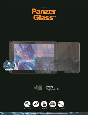 PanzerGlass f. Samsung Galaxy Tab Active Pro CF Antibakteriel