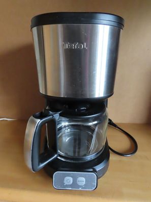 Kaffeeautomat silber/ schwarz Kaffeemaschine für bis 15 Tassen / Tefal CM470