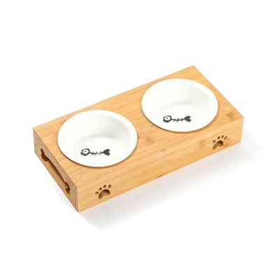 Keramik-Haustiernapf, Bambus-Katzennapf, Haustiertisch, Hundefutternapf