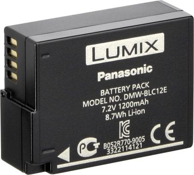 Panasonic DMW-BLC12 Lithium-Ion (Li-Ion) Akku Batterie 7.2V 1200mAh