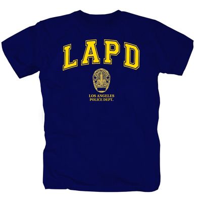 LAPD Police Polizei Los Angeles Swat USA America T-Shirt S-5XL navy
