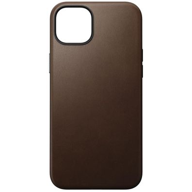 Nomad Modern Leather Case für iPhone 15 Plus - Braun