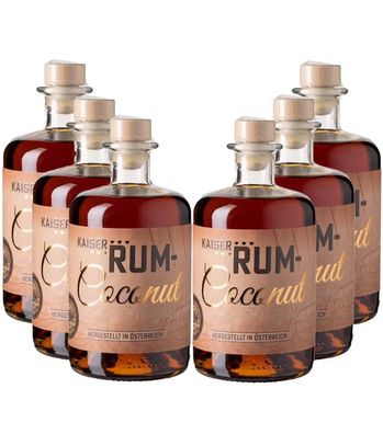 Prinz Rum-Coconut Likör mit Inländerrum - 6 Flaschen (, 0,5 Liter) (40% Vol., hide)