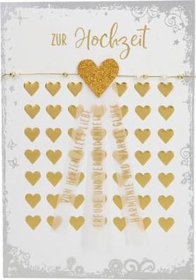 Elegance Klappkarte Grusskarte Geburtstagskarte - Zur Hochzeit