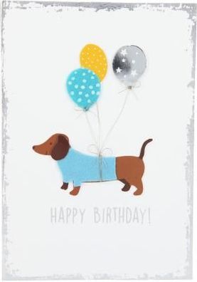 Elegance Klappkarte Grusskarte Geburtstagskarte - Happy Birthday!