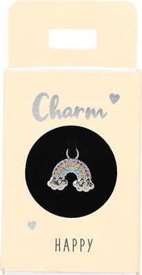 Versilberte o. Vergoldete Charms -Anhänger für Creolen- Nr.55 - Regenbogen