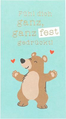 Postkarte Hello you 48-Fühl dich ganz, ganz fest gedrückt!